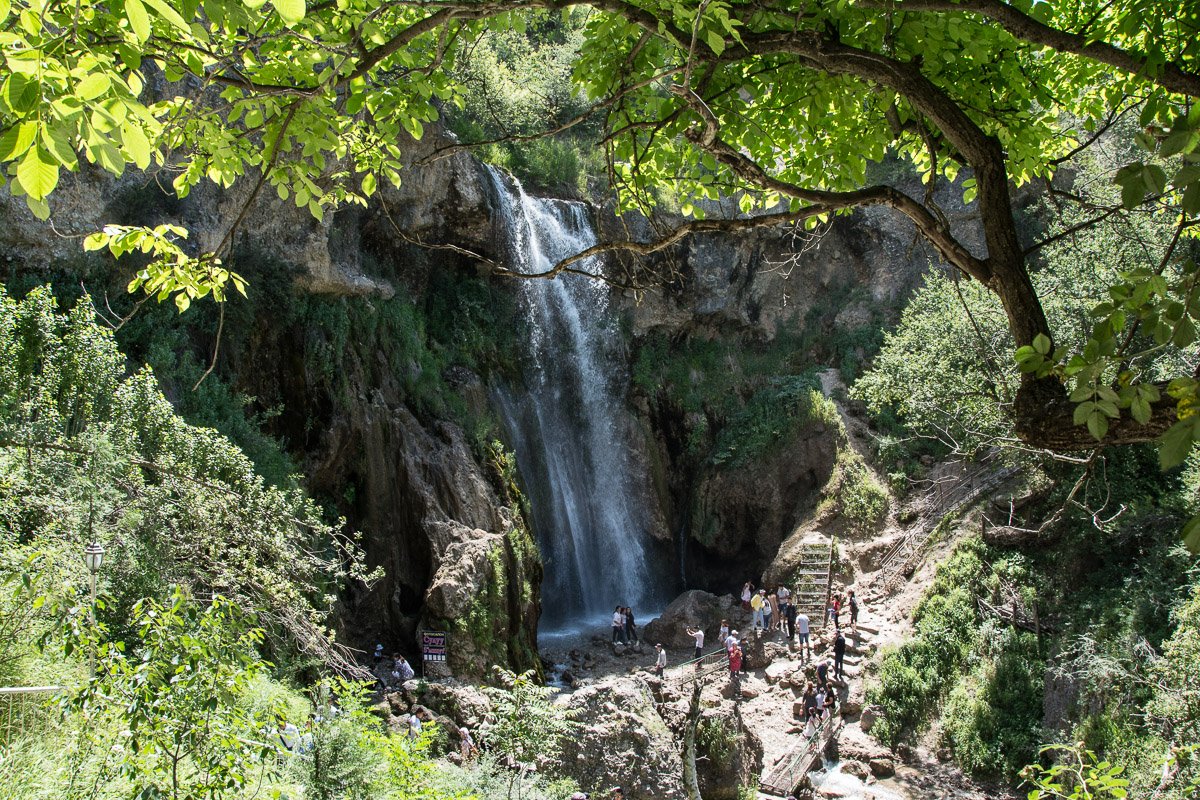 Arslanbob Small Waterfall, Jalal-Abad Region, Kyrgyzstan
