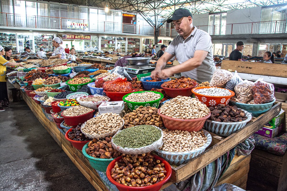 Jalal-Abad City Tour, Central Market - Kyrgyzstan